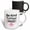 Multicolor, variant on 3drose, Motivational Quote of Be Kind to Your Mind, 11oz Two-tone Black Mug
