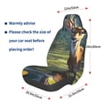 thumbnail image 3 of Fotbe Peaceful Deer Lily Pond Funda para Asiento de Auto con Estampado – Impermeable y Antisudor – Ajuste Universal, Lavable a Máquina, Antideslizante (1 Pieza), 3 of 5