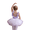 Purple + Skirt, variant on LYMAYTER Toddler Ballerina Outfit Short Sleeve for 3Y-11Y Leotard Tutu Dress Girls Dance Party Set