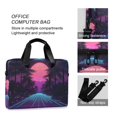 thumbnail image 4 of FORMRS 16" Laptop Sleeve Bag Carrying Case with Handle Travel Shoulder Briefcase, Night Neon Road, 4 of 8
