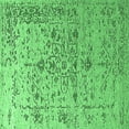 thumbnail image 1 of Ahgly Company Indoor Square Oriental Emerald Green Industrial Area Rugs, 4' Square, 1 of 4