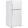 thumbnail image 3 of GE Appliances 19.11 cu ft Total Capacity Top Freezer Refrigerator, White, 3 of 5