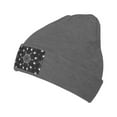 thumbnail image 1 of ZICANCN Spiders Background Spider Web Bonnet Tricoté, Chapeau d'Hiver Doux Chaud Classique pour Hommes Femmes, Deep Heather, 1 of 6