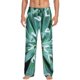 thumbnail image 1 of Fotbe Teal Cactus Pantalones de Pijama para Hombre, Pantalones de Dormir, Pantalones de Casa con Cintura Ajustable y Bolsillos-3X-Large, 1 of 6