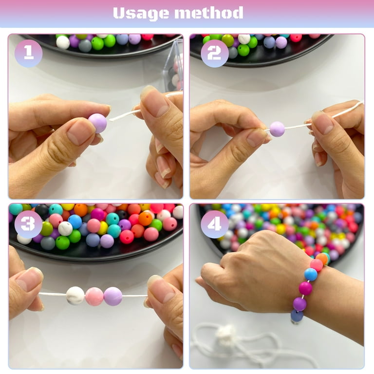 Walmart 500 Pcs Arts Jewelry Supplies, Silicone Beads Kit, 12mm