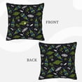 thumbnail image 3 of Bingfone Space Rockets Linen Throw Pillow Covers Cushion Case Pocket Button Vintage Farmhouse Pillowcase-16"x16", 3 of 9