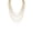 23" inch - Gold Tone, variant on Rhinestone Necklace for Women - Silver Long Layered CZ Necklace