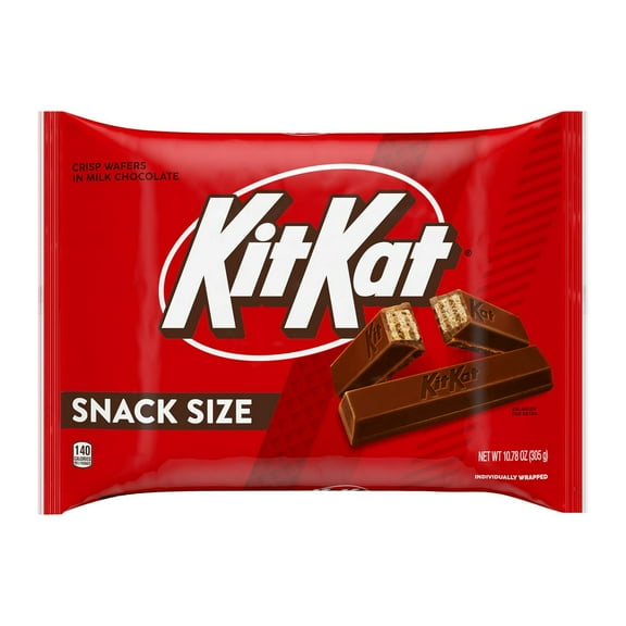 Kit Kat Milk Chocolate Wafer Snack Size Halloween Candy Bag - 10.78 Oz