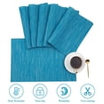 thumbnail image 4 of Stcomart Set of 8 Blue Vinyl Placemats - 12 x 18 Inches Washable PVC Table Mats for Dining Room Kitchen, 4 of 7