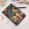 thumbnail image 4 of Spiral Notebook,Double-Wire Spiral College Lined Journal Notebook for Study and Notes,100 Pages,5.71x 8.26 in - Colorful Butterfly amidst a Floral Tapestry, 4 of 7