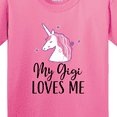 thumbnail image 4 of Inktastic My Gigi Loves Me Unicorn Girls Youth T-Shirt, 4 of 5