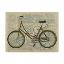 Trademark Fine Art 'Tour by Bicycle II' Canvas Art by Chariklia Zarris