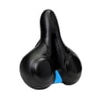 thumbnail image 1 of Eigraketly Cojín para asiento de bicicleta, resistente al agua, asiento de cuero absorbente de golpes, bicicleta de montaña, ciclismo de carretera, Ciclismo Azul negro Eigraketly OD022164-03, 1 of 6