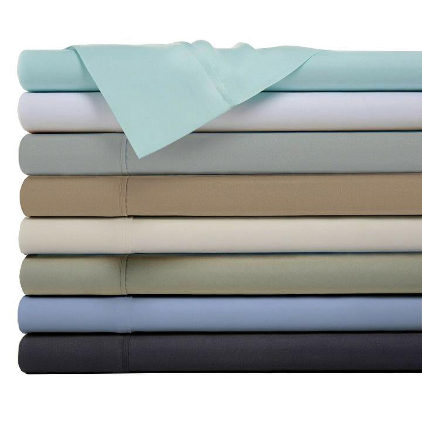 1800 Count Bamboo Egyptian Comfort Extra Soft Solid Bed Sheets 4 Piece Set - 8 Colors - Queen / Taupe