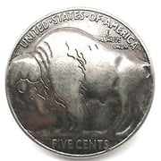 Buffalo Head Nickel Replica Concho Metal Snap Set Antique Silver 7/8" 1265-78 Stecksstore