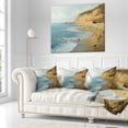 thumbnail image 3 of Designart The Calm Beach - Landscape Painting Throw Pillow - 18x18, 3 of 5