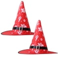 thumbnail image 1 of Sombrero brillante de Halloween, accesorios de diseño de atmósfera, decoración de sombrero de mago, 2 uds., 1 of 5
