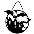 thumbnail image 1 of Letrero colgante de The Witch Is In Halloween, decoración de Halloween para puerta del hogar, truco o trato, suministro de fiesta de Halloween feliz, 1 of 4