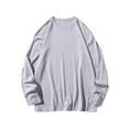 thumbnail image 3 of Jalioing Men's Cotton Sweatshirt Lightweight Crew Neck Long Sleeve Pullover Shirt Casual Loose Solid Tops, 3 of 4
