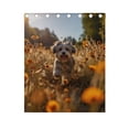 thumbnail image 5 of Dog Flowers Trees Grass Curtains Black Out Curtains for Sliding Glass Doors Bedroom Living Room Bathroom 2 Panels Set, 5 of 5