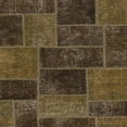 thumbnail image 1 of Ahgly Company Machine Washable Indoor Square Abstract Bakers Brown Area Rugs, 4' Square, 1 of 7