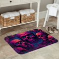 thumbnail image 5 of Kdxio Purple-Red Skull,16" x 24", Non-Slip Front Door Mats,Outdoor Welcome Mat Washable, 5 of 9