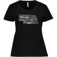 thumbnail image 3 of Inktastic Nebraska Word Salad- State Outline Women's Plus Size T-Shirt, 3 of 5