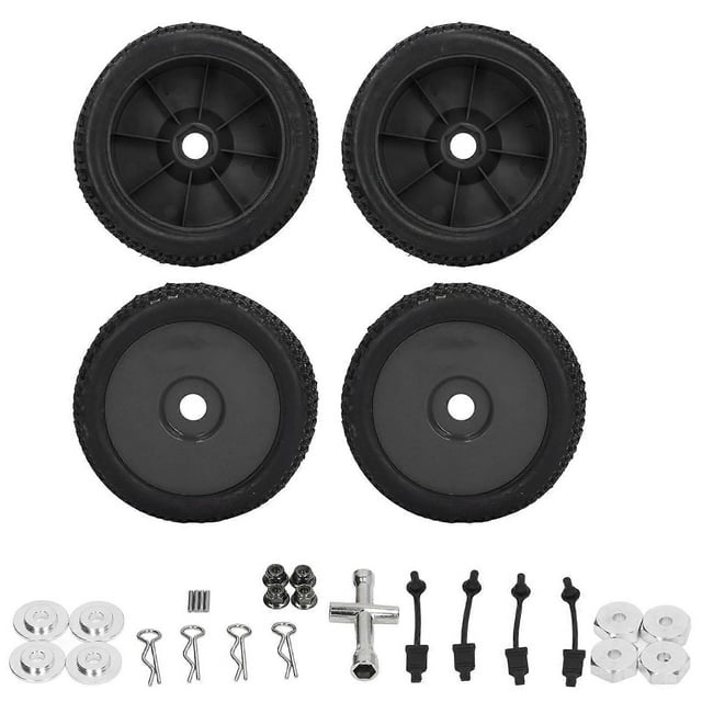 4PCS RC Car X600 Tread Tire for TRAXXAS SLASH 1/10 RC Short Truck Replacement Tire Set Black