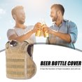 thumbnail image 2 of Botella de cerveza Molle Miniatura Chalecos Enfriador Bebida Bebida Cubierta (Caqui) Likrtyny Deportes al aire libre Salida diaria Juego de fiesta, 2 of 9