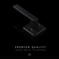 thumbnail image 2 of Linkaa Door Handle With Lock - Matte Black Keyless Entry for Bedroom and Bathroom (1 Pack, Privacy Push Button, Matte Black), 2 of 7