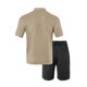 thumbnail image 3 of Blusa y camisa de manga corta con cuello vuelto para hombre, jersey con cremallera y solapa estampada, blusa de manga larga con cuello vuelto, blusa de poliéster para hombre, 3 of 3