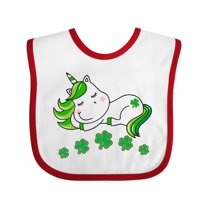 Inktastic St Patricks Day Irish Unicorn Girls Baby Bib
