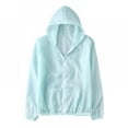 thumbnail image 1 of Veste à Capuche Protection Solaire UPF 50+ pour Femmes Légère à Manches Longues avec Poche Randonnée Extérieure, 1 of 9