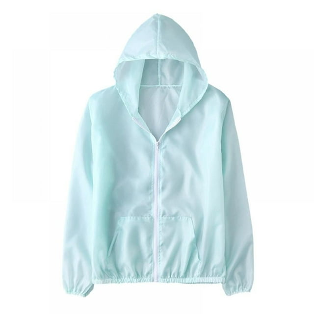 Veste à Capuche Protection Solaire UPF 50+ pour Femmes Légère à Manches Longues avec Poche Randonnée Extérieure