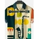 thumbnail image 3 of Camisas hawaianas con botones para hombre, blusas de playa de manga corta con estampado de instrumentos musicales, informales, 2022, 3 of 4