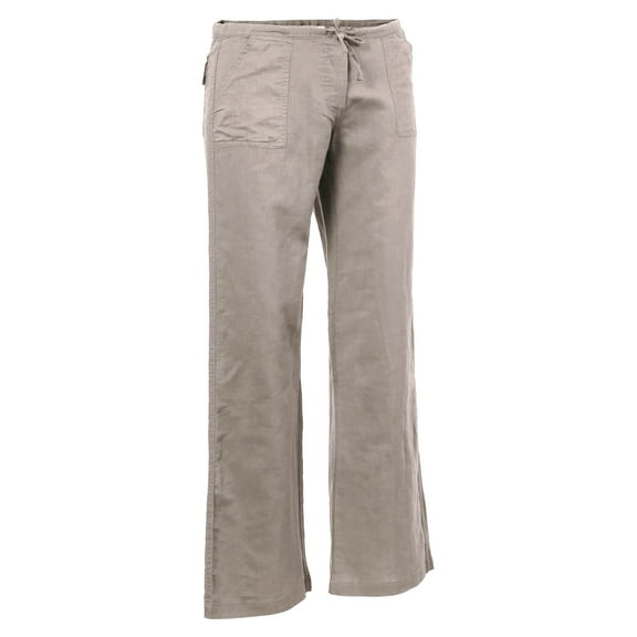 Ma Croix Womens Linen Pants Casual Lantern Drawstring Palazzo Trousers with Pockets