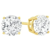 Brilliance Fine Jewelry 1.00 Carat T.W. Diamond Stud Earring in 14K Yellow Gold, (I-J, I2-I3)