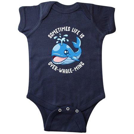 

Inktastic Whale Life Overwhelming Joke Gift Baby Boy or Baby Girl Bodysuit