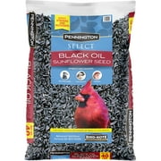 Angle View: Pennington Select Black Oil Sunflower Seed Wild Bird Feed, 80 lb. Bag (2 Pack of 40 lb)