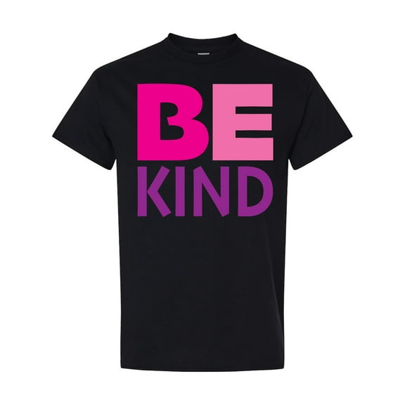 Inktastic Be Kind Logo in Pink and Purple T-Shirt