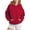 Red Plus Size Womens Sweatshirts, variant on BSDJILFG Raglan Hoodies for Juniors Fall Trendy Tunic Sweatshirt Long Sleeve Casual Solid Color Pullover with Hood