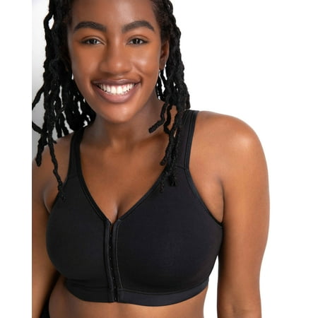 

Cotton Luxe Front And Back Close Wireless Bra - Black Hue - Final Sale!