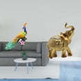 thumbnail image 2 of Estatua del pavo real,Estatua de pavo real,adorno de escritorio creativo y divertido,Escultura decorativa de pavo real para decoración del hogar,Figura de escritorio,Estante de estatua de, 2 of 8