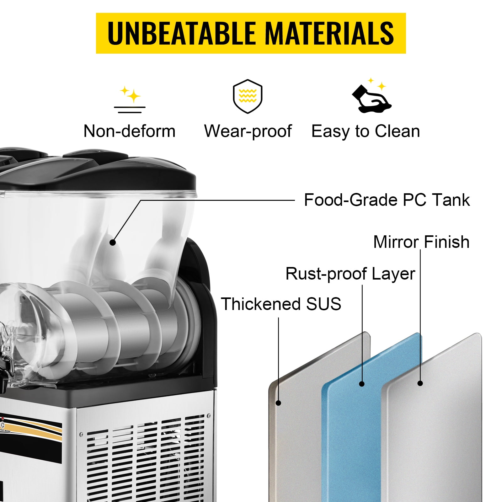 BENTISM Commercial Slushie Machine,30L Granita Slush Maker Slushy Juice