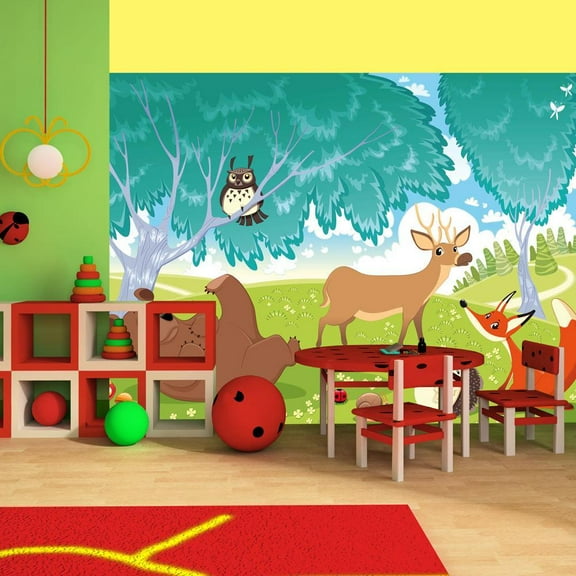 Tiptophomedecor Kids Wallpaper Wall Mural - The Animals Of Farthing Wood