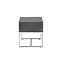 thumbnail image 3 of ACME Iban End Table in Gray Oak and Chrome, 3 of 8