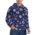 thumbnail image 2 of Cauagu Snowflakes2 for Men's Pullover Hooded Sweatshirt Athletic Casual Hoodie Aautumn Hoodie Sweatshirt for Men Pullover Casual Hooded Sweatshirt-Small, 2 of 7