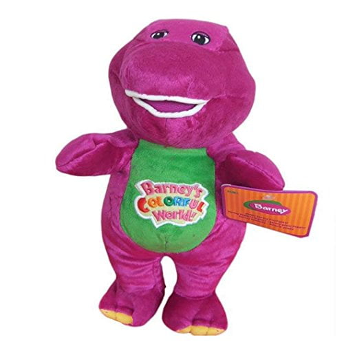 12''Barney The Dinosaur Sing I LOVE YOU Song Purple Soft Plush Doll Kid Toy Gift 
