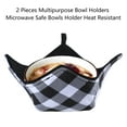 thumbnail image 2 of HEMLBOYW 2 PCS Multipurpose Bowl Holders Microwave Safe Bowls Holder Heat Resistant Hot Bowl Holder Bowl Potholders for Microwave Cotton, 2 of 7