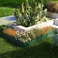 thumbnail image 2 of Outsunny Bac de Jardin Surélevé en L en Acier Galvanisé Vert, 2 of 10